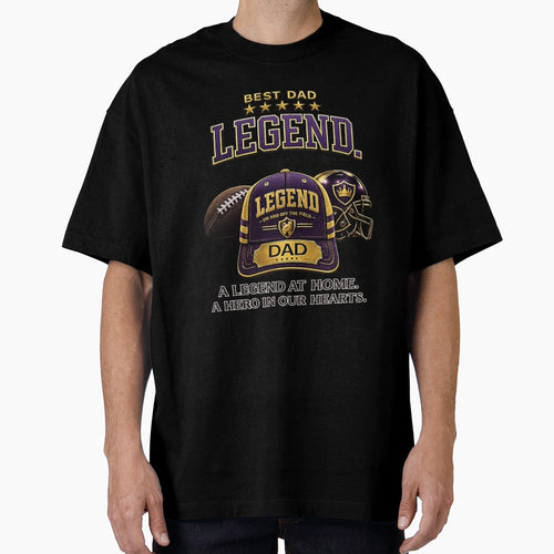 Dad Legend Purple Baseball Cap T-Shirt - Fun Novelty Design Unisex - T-Shirt, Sweatshirt, Hoodie