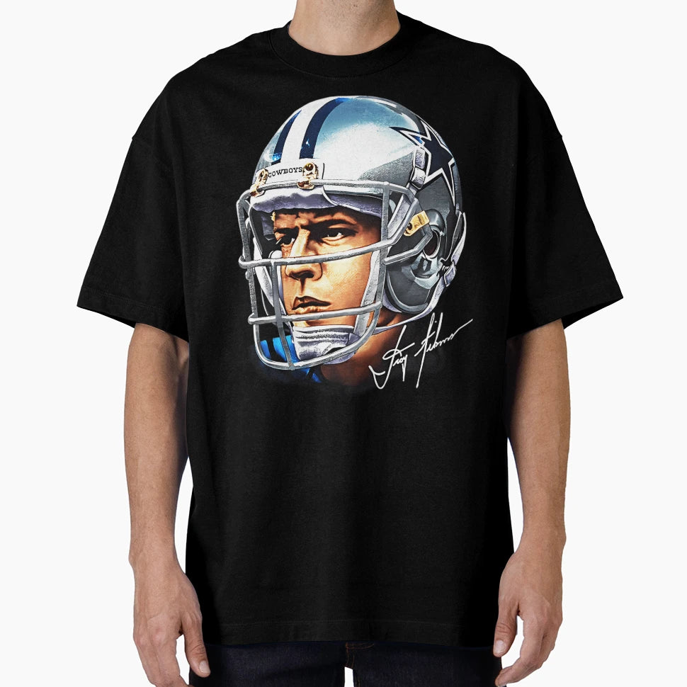 90S Football Troy Aikman Cowboys T-Shirt - Trendy Graphic Men Women - T-Shirt, Sweatshirt, Hoodie