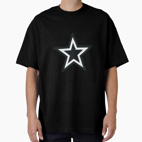 White And Black Monochrome Star T-Shirt - Trendy Graphic Men Women - T-Shirt, Sweatshirt, Hoodie