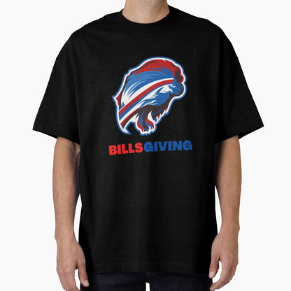 Happy Billsgiving Chicken Football T-Shirt - Graphic Print for Adults - T-Shirt, Sweatshirt, Hoodie