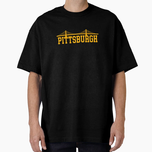 Pittsburgh Bridge White T-Shirt - Trendy Graphic Men Women - T-Shirt, Sweatshirt, Hoodie