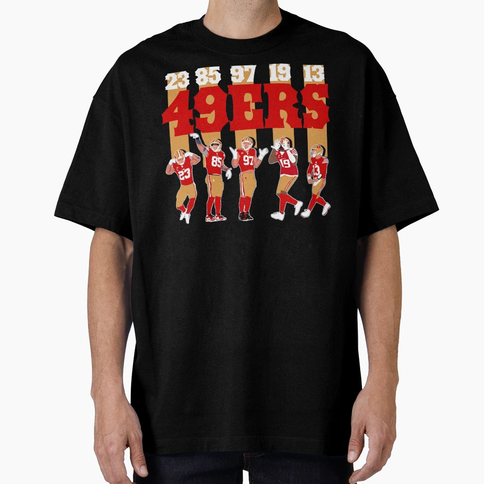 49Ers American Football T-Shirt - Fun Novelty Design for Adults - T-Shirt, Sweatshirt, Hoodie