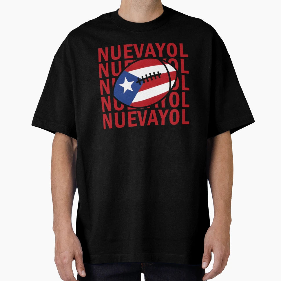 Nuevayol Puerto Rican Football T-Shirt - Unique Graphic Men Women - T-Shirt, Sweatshirt, Hoodie