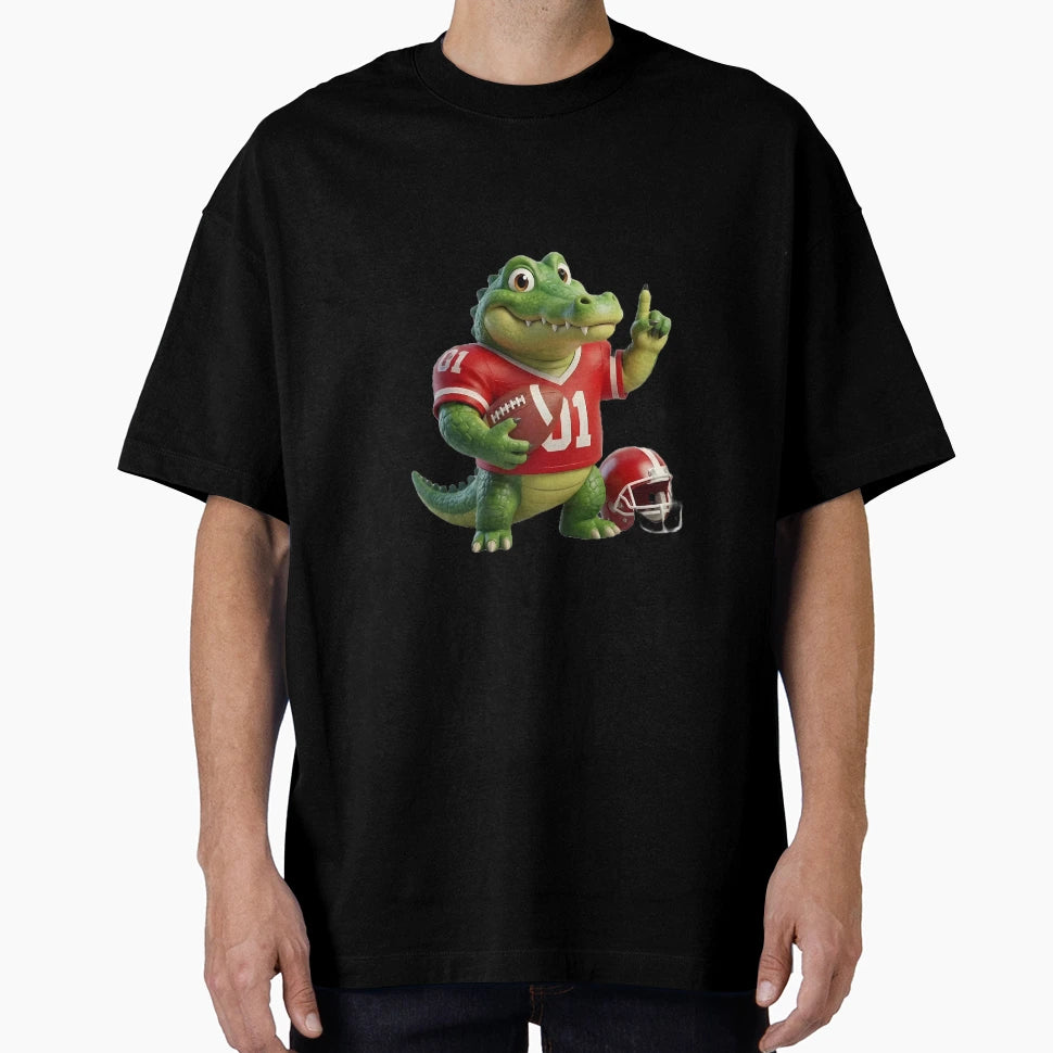 Gator Gridiron Champ 3D American Football T-Shirt - Novelty Apparel Unisex - T-Shirt, Sweatshirt, Hoodie