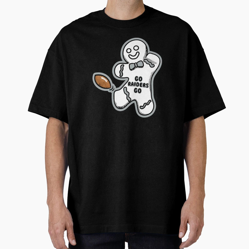 Las Vegas Raiders Gingerbread T-Shirt - Unique Graphic Unisex - T-Shirt, Sweatshirt, Hoodie