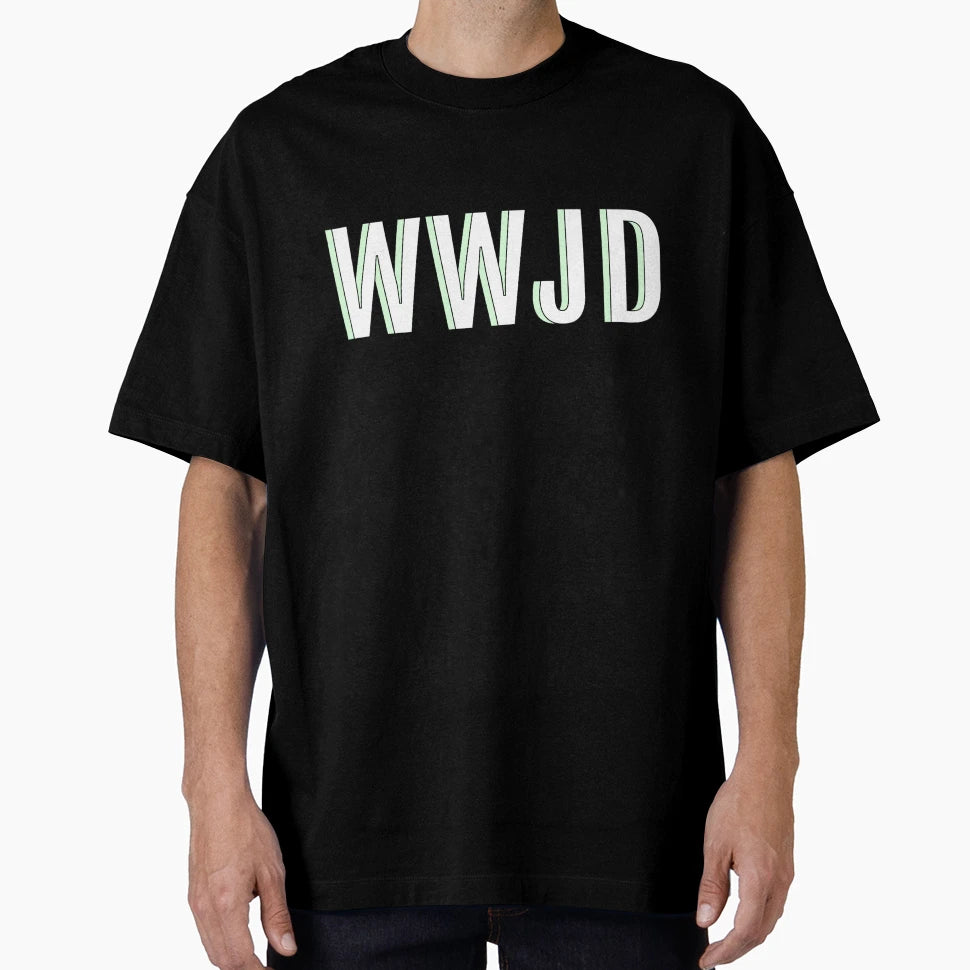 Wwjd Green T-Shirt - Unique Graphic for Adults - T-Shirt, Sweatshirt, Hoodie