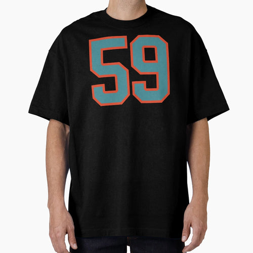 59 Number Aqua Orange Lucky Sports Fifty T-Shirt - Streetwear Style Unisex - T-Shirt, Sweatshirt, Hoodie