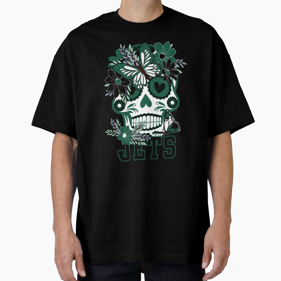 New York Jets Scull T-Shirt - Graphic Print for Adults - T-Shirt, Sweatshirt, Hoodie
