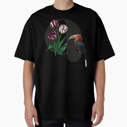 Botanical Alphabet Q T-Shirt - Trendy Graphic for Adults - T-Shirt, Sweatshirt, Hoodie