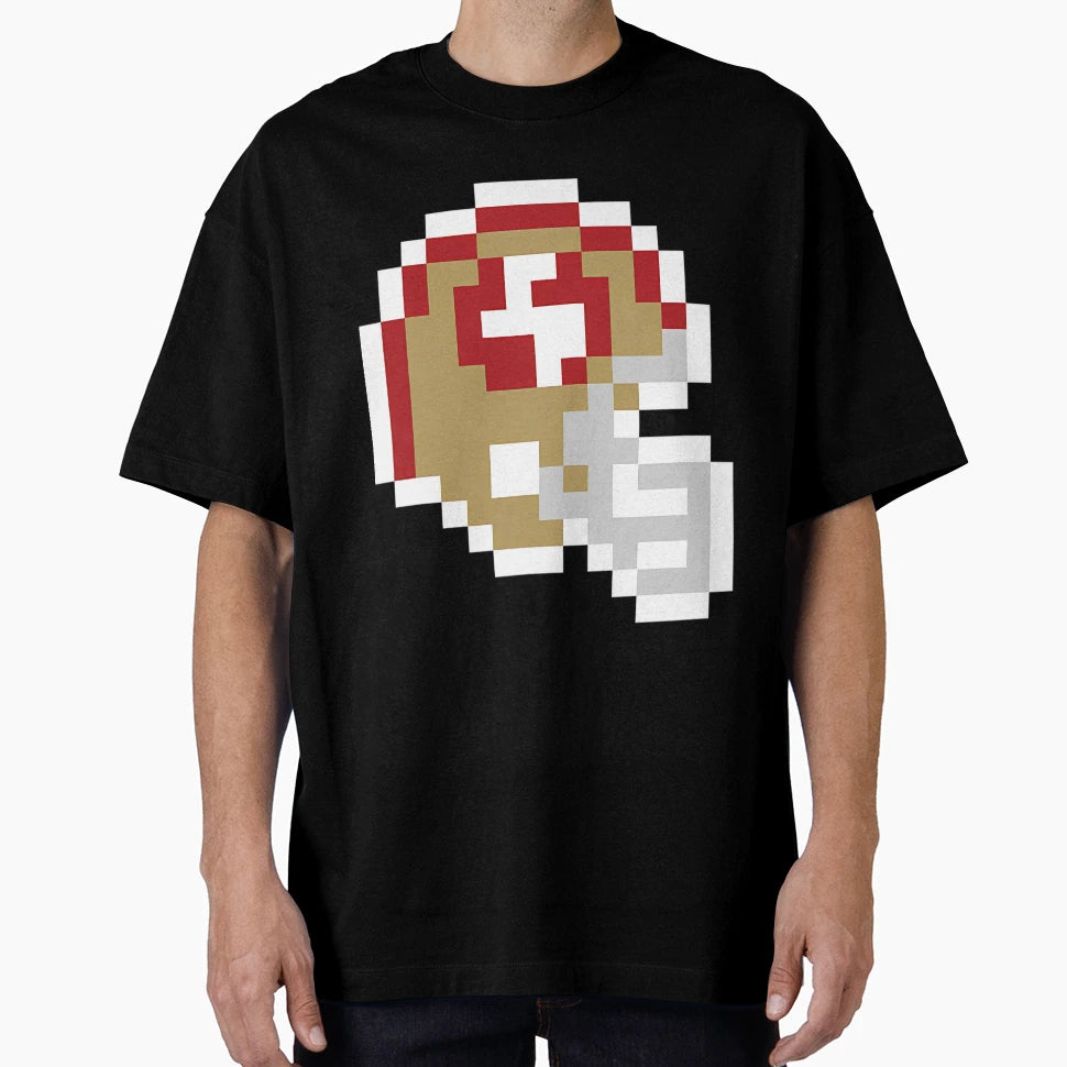 San Francisco 49Ers 8 Bit Football T-Shirt - Custom Art Print Men Women - T-Shirt, Sweatshirt, Hoodie