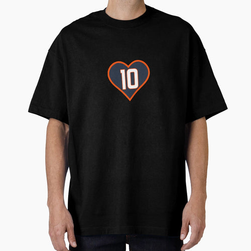 Denver Broncos 10 Nix Heart T-Shirt - Aesthetic Graphic Men Women - T-Shirt, Sweatshirt, Hoodie