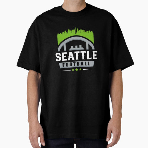 Seattle Football Stars City Skyline T-Shirt - Novelty Apparel for Adults - T-Shirt, Sweatshirt, Hoodie