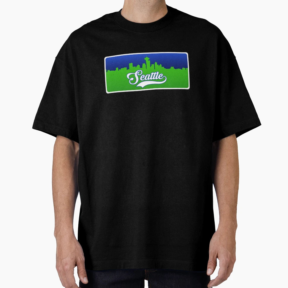 Seattle Football Skyline T-Shirt - Trendy Graphic Men Women - T-Shirt, Sweatshirt, Hoodie
