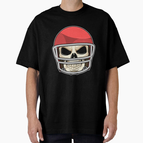 Skull Football Helmet T-Shirt - Minimalist Print Unisex - T-Shirt, Sweatshirt, Hoodie