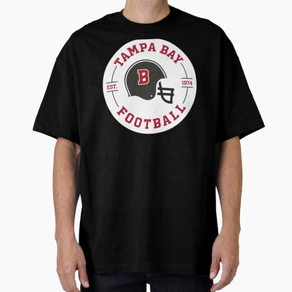 Tampa Bay Football Badge T-Shirt - Trendy Graphic Unisex - T-Shirt, Sweatshirt, Hoodie