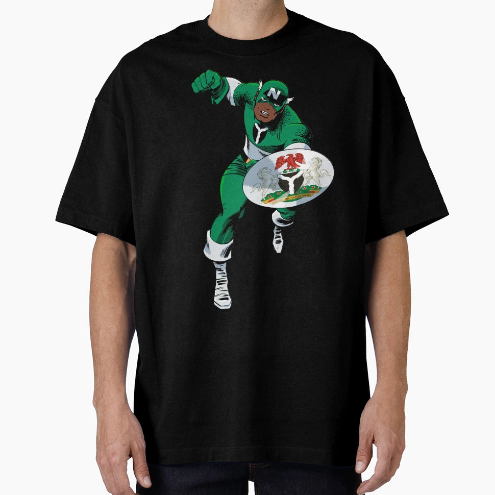 Captain Nigeria T-Shirt - Streetwear Style for Adults - T-Shirt, Sweatshirt, Hoodie