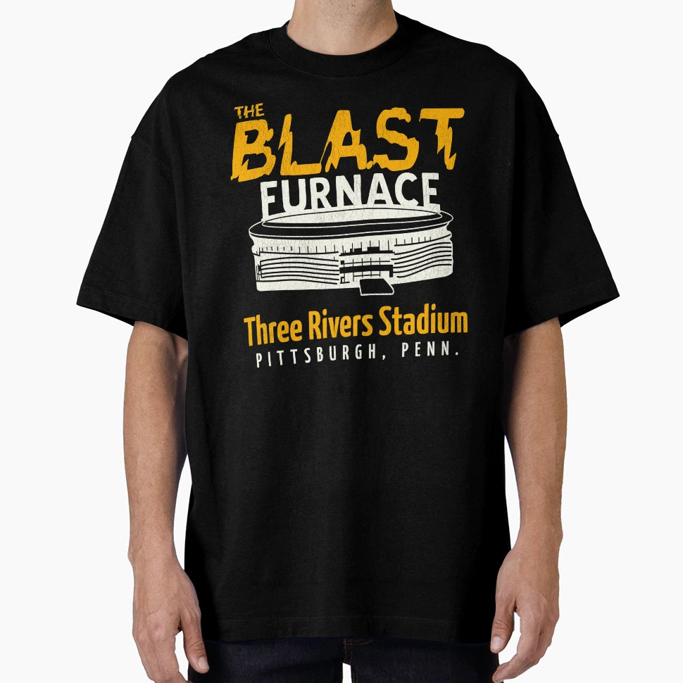 Blast Furnace Three Rivers Stadium T-Shirt - Unique Graphic Unisex - T-Shirt, Sweatshirt, Hoodie