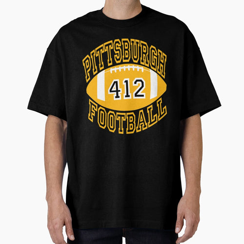 Pittsburgh Football 412 Shirts White S T-Shirt - Unique Graphic Men Women - T-Shirt, Sweatshirt, Hoodie