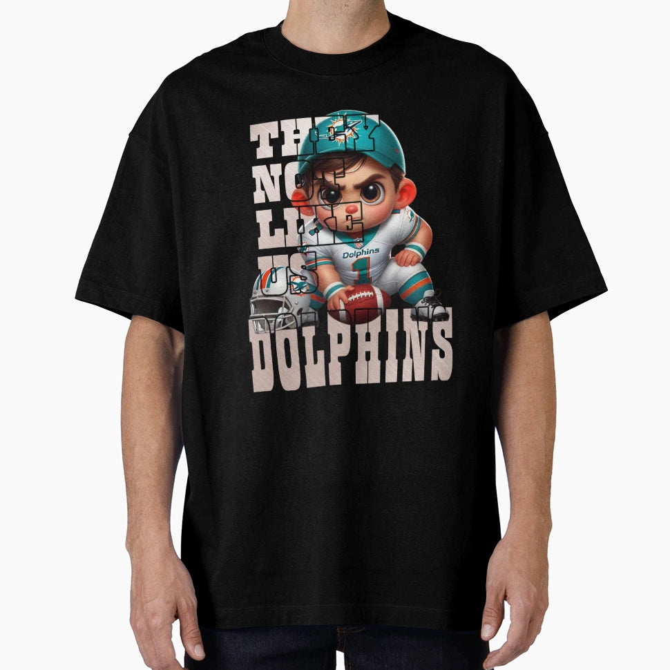 Miami Dolphins They Not Like Us T-Shirt - Streetwear Style Unisex - T-Shirt, Sweatshirt, Hoodie