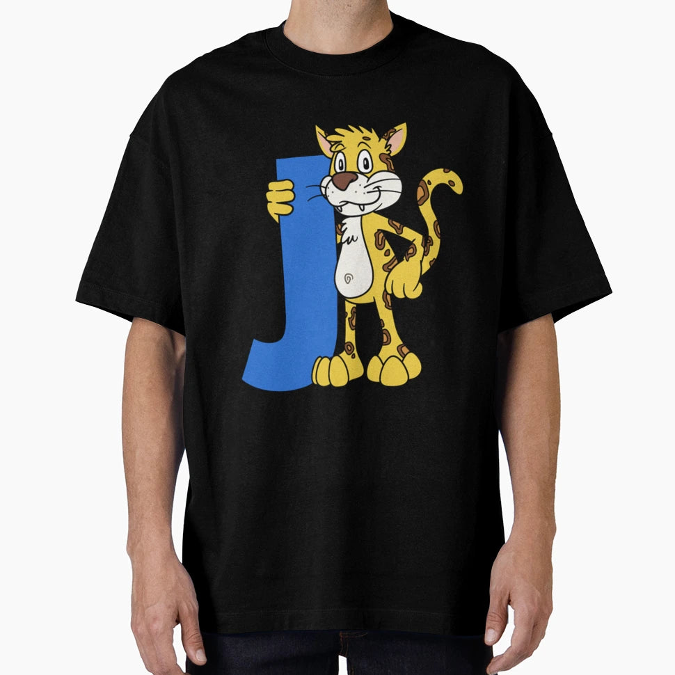 Letter J Jaguar T-Shirt - Minimalist Print Men Women - T-Shirt, Sweatshirt, Hoodie