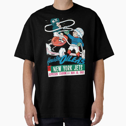 Oilers V Jets T-Shirt - Casual Everyday Wear Unisex - T-Shirt, Sweatshirt, Hoodie