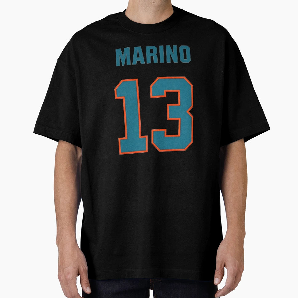 Dan Marino 13 Miami Throwback Number T-Shirt - Trendy Graphic Men Women - T-Shirt, Sweatshirt, Hoodie