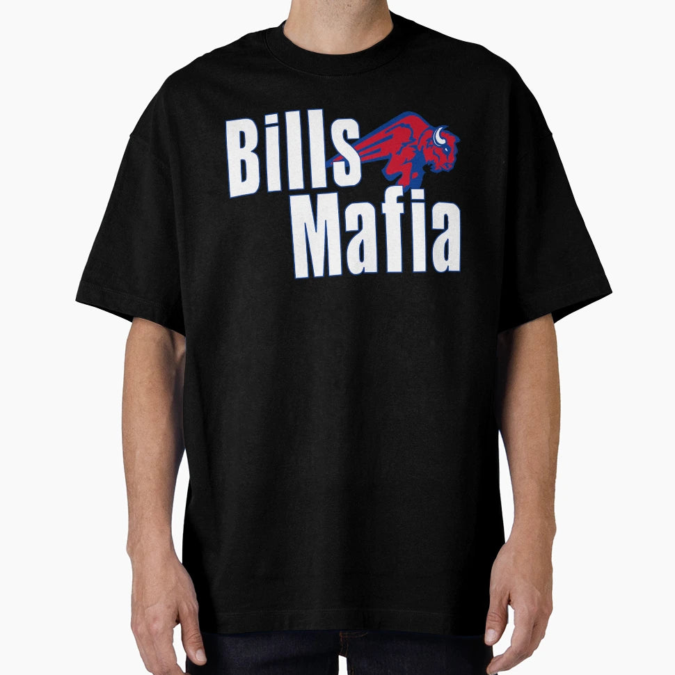 Buffalo Mafia Charging Bison T-Shirt - Novelty Apparel for Adults - T-Shirt, Sweatshirt, Hoodie