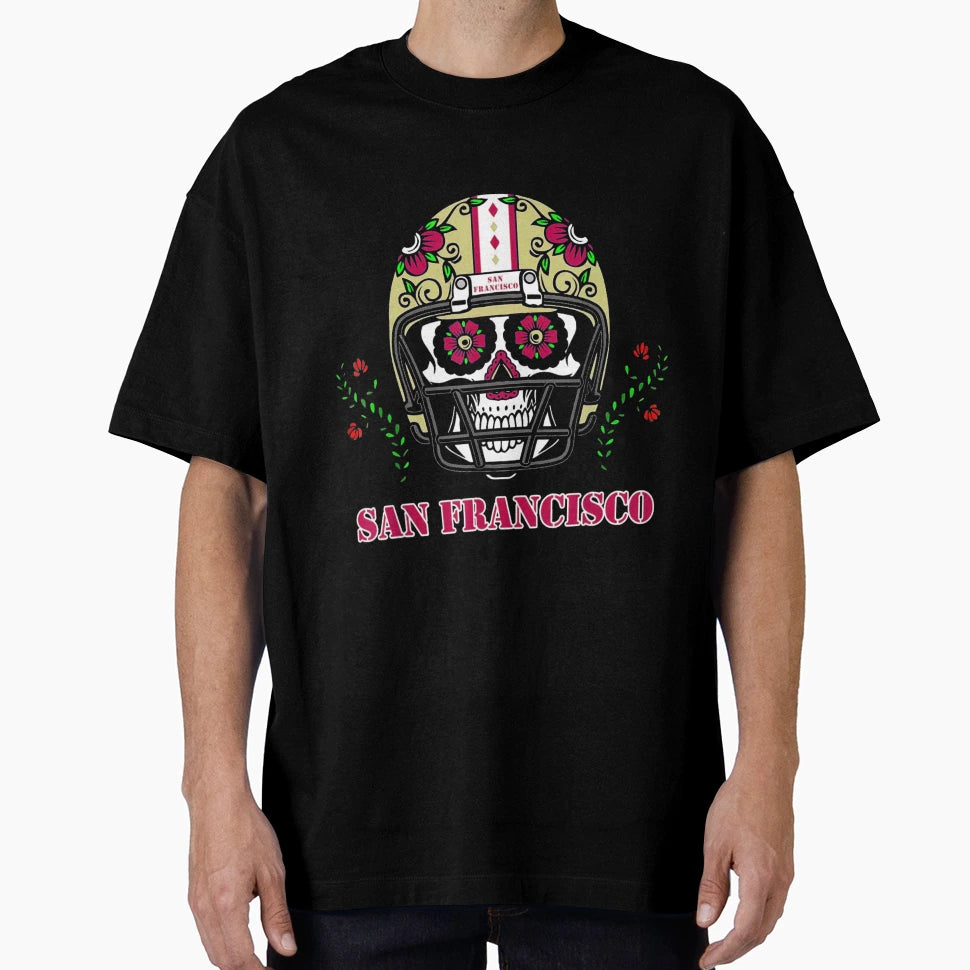 San Francisco Football Helmet T-Shirt - Novelty Apparel for Adults - T-Shirt, Sweatshirt, Hoodie