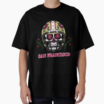 San Francisco Football Helmet T-Shirt - Novelty Apparel for Adults - T-Shirt, Sweatshirt, Hoodie