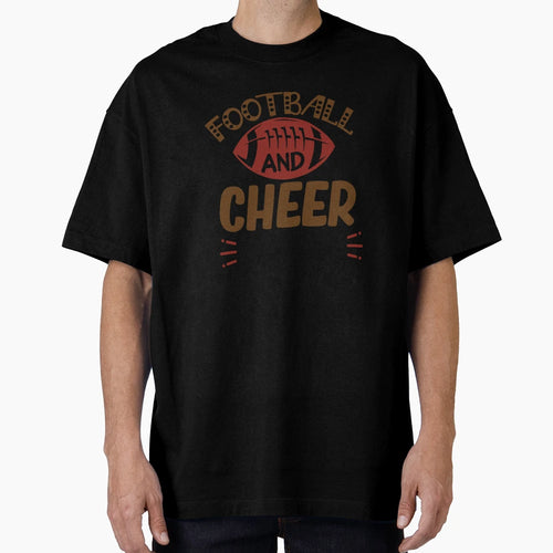 Football And Cheer Mom Home D Cor T-Shirt - Novelty Apparel for Adults - T-Shirt, Sweatshirt, Hoodie