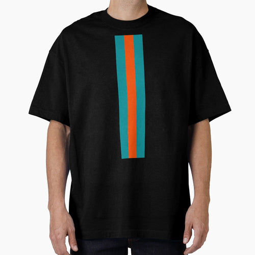 American Football Stripes Miami Teal T-Shirt - Streetwear Style for Adults - T-Shirt, Sweatshirt, Hoodie
