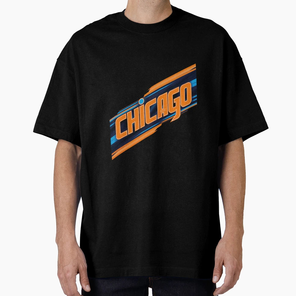 Eye Catching Featuring Word Chicago As T-Shirt - Novelty Apparel Men Women - T-Shirt, Sweatshirt, Hoodie