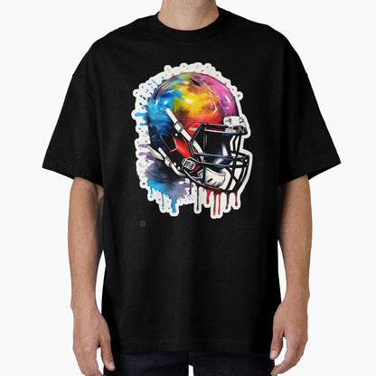 Football Helmet T-Shirt - Novelty Apparel for Adults - T-Shirt, Sweatshirt, Hoodie