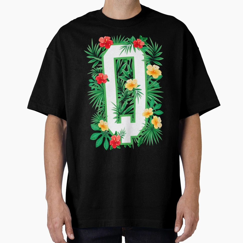 Capital Letter Q Alphabet Monogram T-Shirt - Aesthetic Graphic Unisex - T-Shirt, Sweatshirt, Hoodie