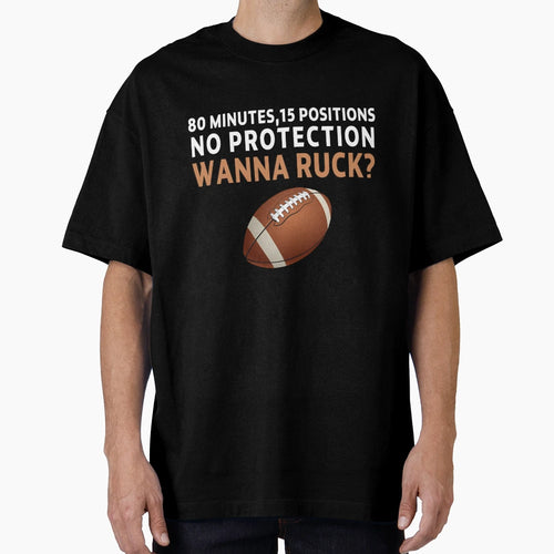 American Football Rugby 80 Minutes T-Shirt - Aesthetic Graphic Men Women - T-Shirt, Sweatshirt, Hoodie