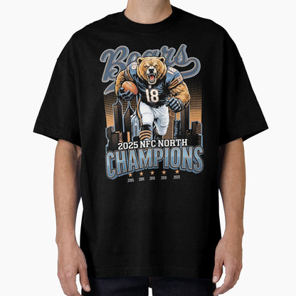 Chicago Bears Nfc North Champions T-Shirt - Fun Novelty Design Unisex - T-Shirt, Sweatshirt, Hoodie