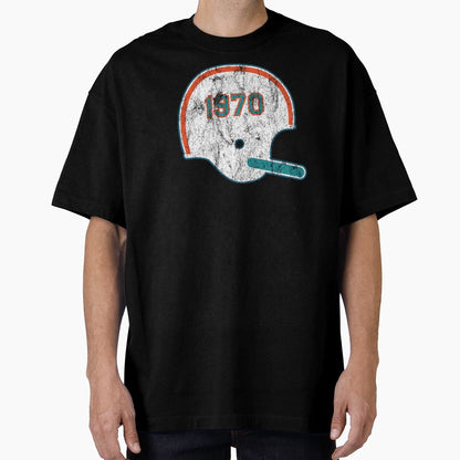 Miami Dolphins Year Founded Helmet T-Shirt - Aesthetic Graphic Men Women - T-Shirt, Sweatshirt, Hoodie
