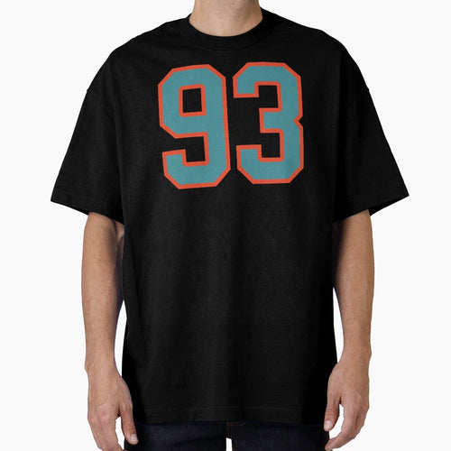 93 Number Aqua Orange Lucky Sports T-Shirt - Custom Art Print Men Women - T-Shirt, Sweatshirt, Hoodie
