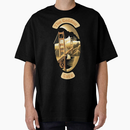 Golden Gate T-Shirt - Minimalist Print Unisex - T-Shirt, Sweatshirt, Hoodie