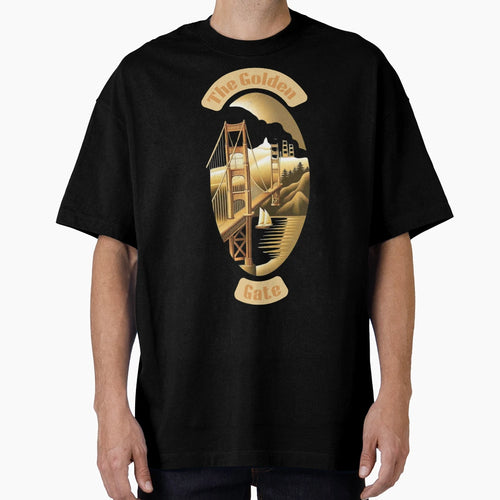 Golden Gate T-Shirt - Minimalist Print Unisex - T-Shirt, Sweatshirt, Hoodie