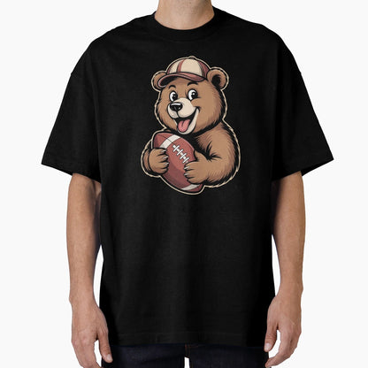 Funny Game Day American Football Bear T-Shirt - Streetwear Style Men Women - T-Shirt, Sweatshirt, Hoodie