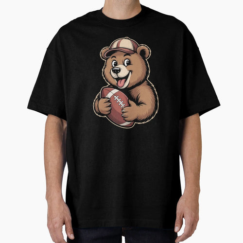 Funny Game Day American Football Bear T-Shirt - Streetwear Style Men Women - T-Shirt, Sweatshirt, Hoodie