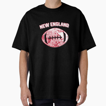 New England Football City Home Map T-Shirt - Custom Art Print for Adults - T-Shirt, Sweatshirt, Hoodie