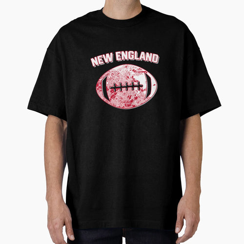 New England Football City Home Map T-Shirt - Custom Art Print for Adults - T-Shirt, Sweatshirt, Hoodie