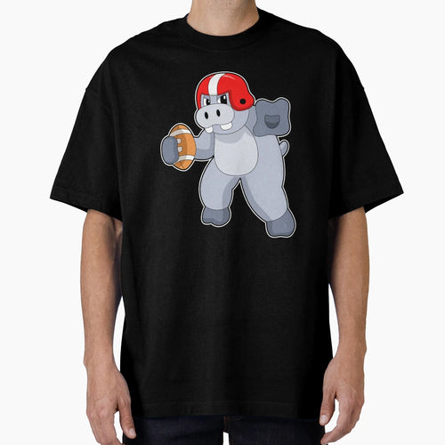 Hippo Football Sports T-Shirt - Streetwear Style Unisex - T-Shirt, Sweatshirt, Hoodie