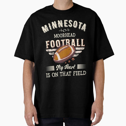Minnesota Moorhead American Football T-Shirt - Custom Art Print Unisex - T-Shirt, Sweatshirt, Hoodie