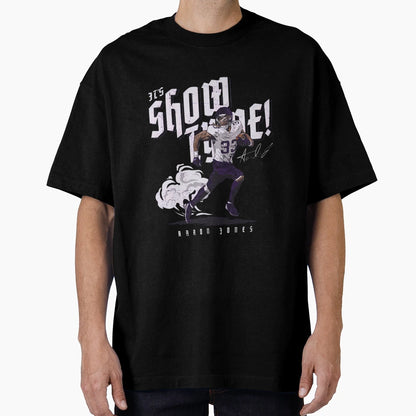 Aaron Jones Minnesota Show Tyme Run T-Shirt - Minimalist Print Men Women - T-Shirt, Sweatshirt, Hoodie