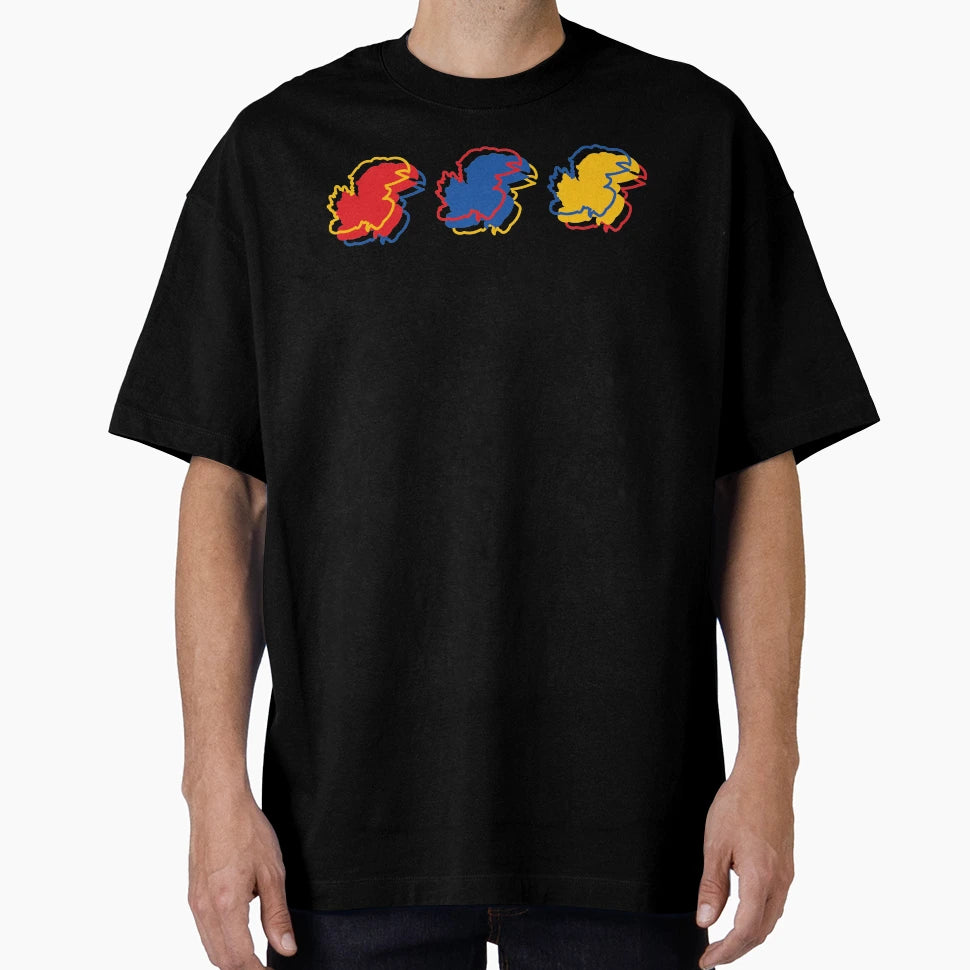 Ku Jayhawks Pattern White T-Shirt - Streetwear Style for Adults - T-Shirt, Sweatshirt, Hoodie