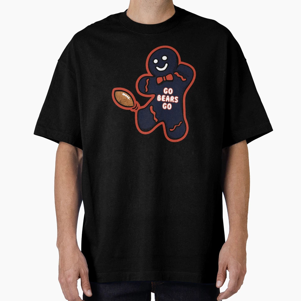 Chicago Bears Gingerbread T-Shirt - Trendy Graphic Men Women - T-Shirt, Sweatshirt, Hoodie