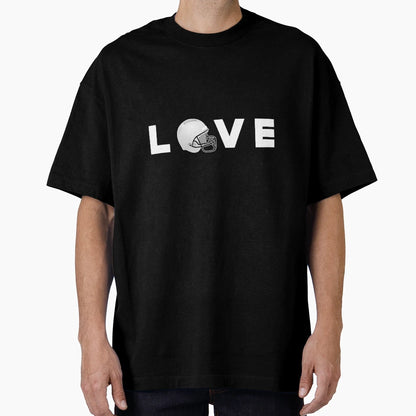 Football Helmet Love T-Shirt - Custom Art Print Men Women - T-Shirt, Sweatshirt, Hoodie